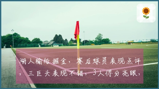 湖人输给掘金，赛后球员表现点评，三巨头表现不错，3人得分亮眼，2人失常